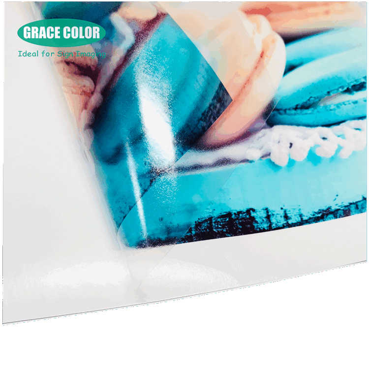 Clear vinyl transparent adhesive vinyl for eco solvent digital printing